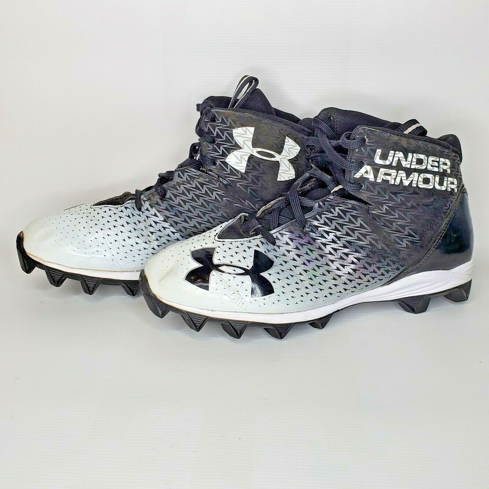 Under Armour Renegade Football Cleats Men Size 9.5 Black White 1269858-011